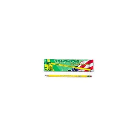 Dixon Dixon Ticonderoga Yellow Pencil, Woodcase, No 2.5, Black Lead, 12-Pack 13885